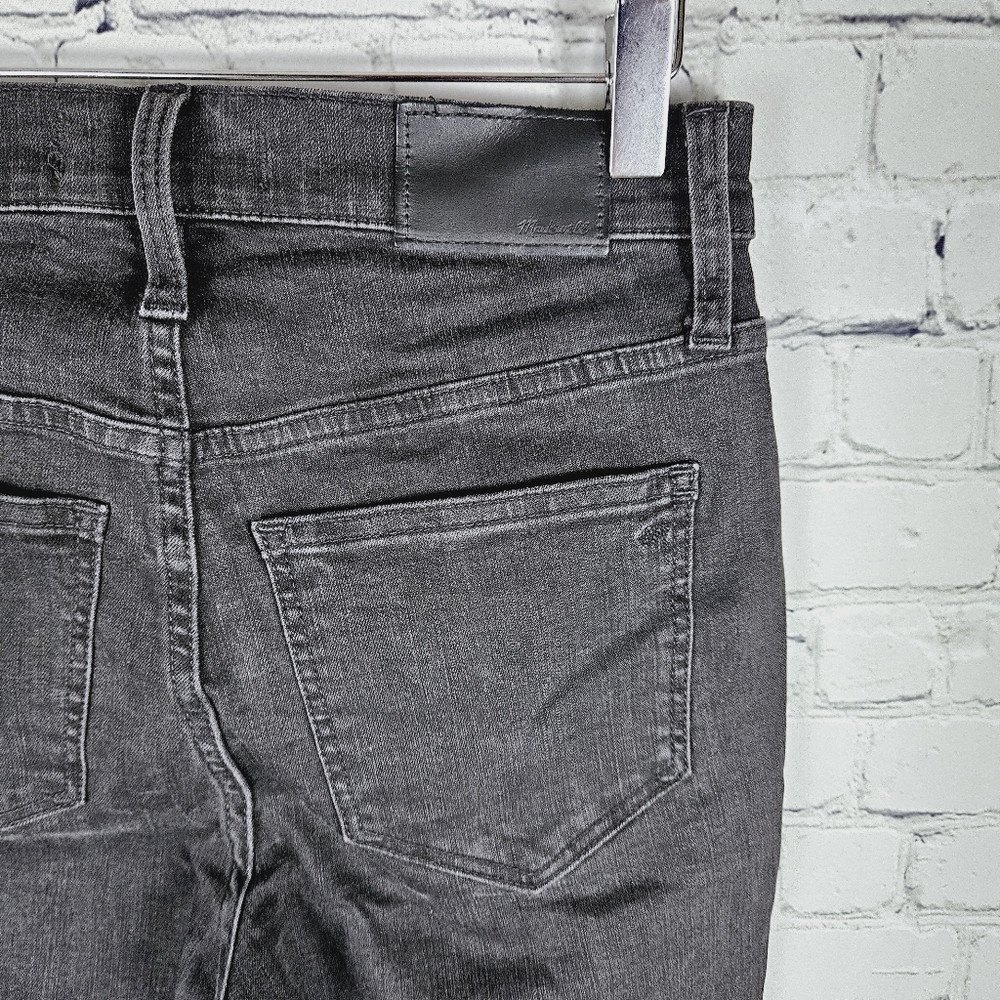 MADEWELL | 10" High Rise Skinny exposed button fly stretch ankle jeans
